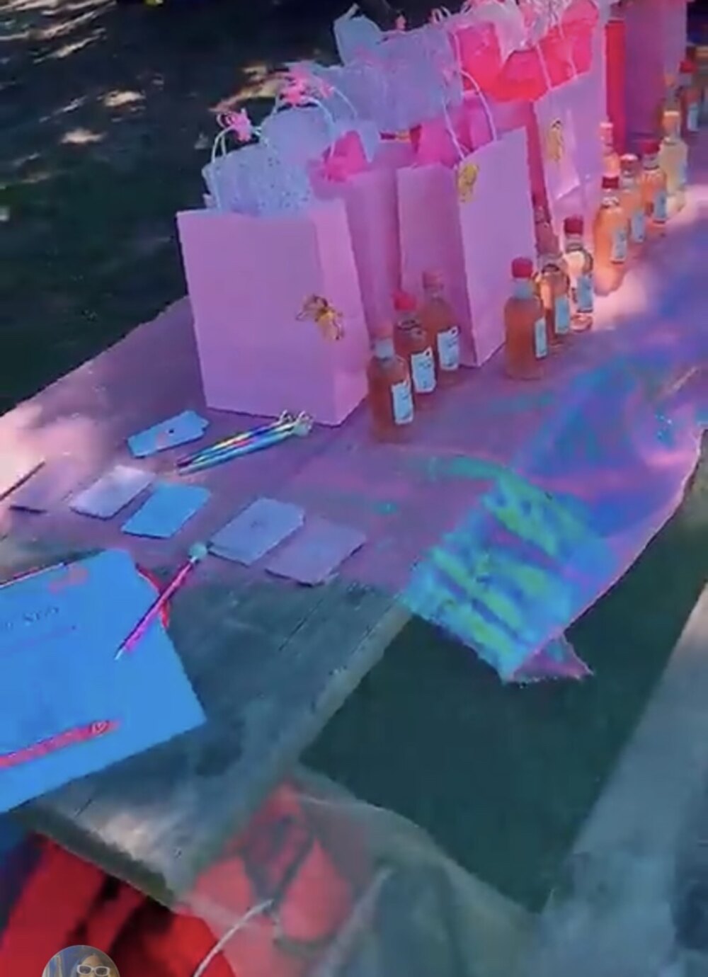 Pink Unwind Bags prepared for the Back-to-School community event